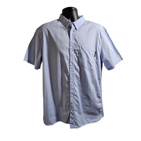 DC Other - NWT DC Shoes Light Blue Short Sleeve Oxford Shirt XL